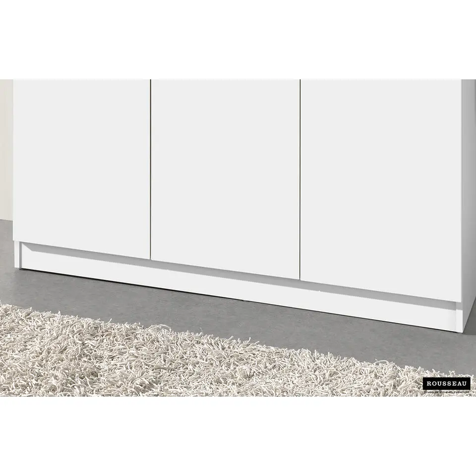 Opbergkast Ray 120cm met 3 deuren en 4 legplanken -wit