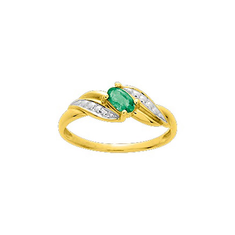 Bague Femme - émeraude - Or 18 Carats