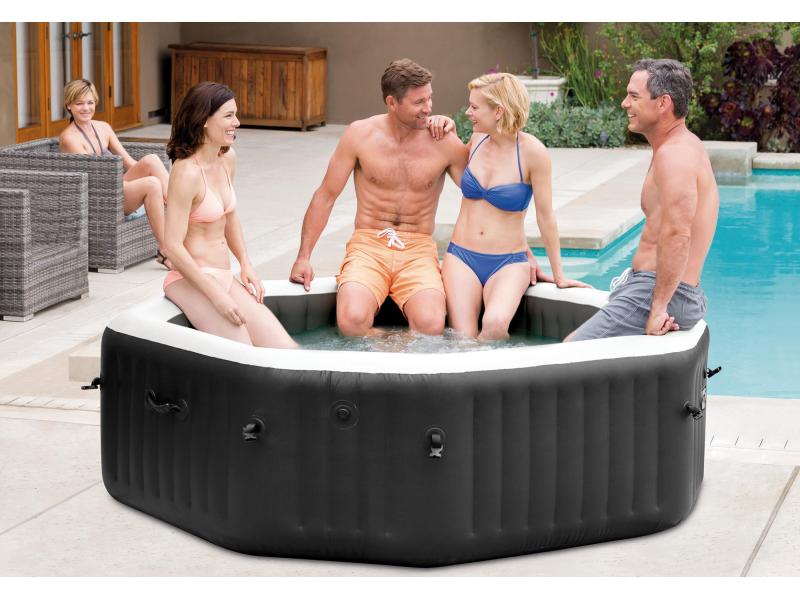 Intex Whirlpool PureSpa Jet & Bubble Deluxe Massage Ø 201 c Ein Spa in Ihrem Garten oder Wintergarten
