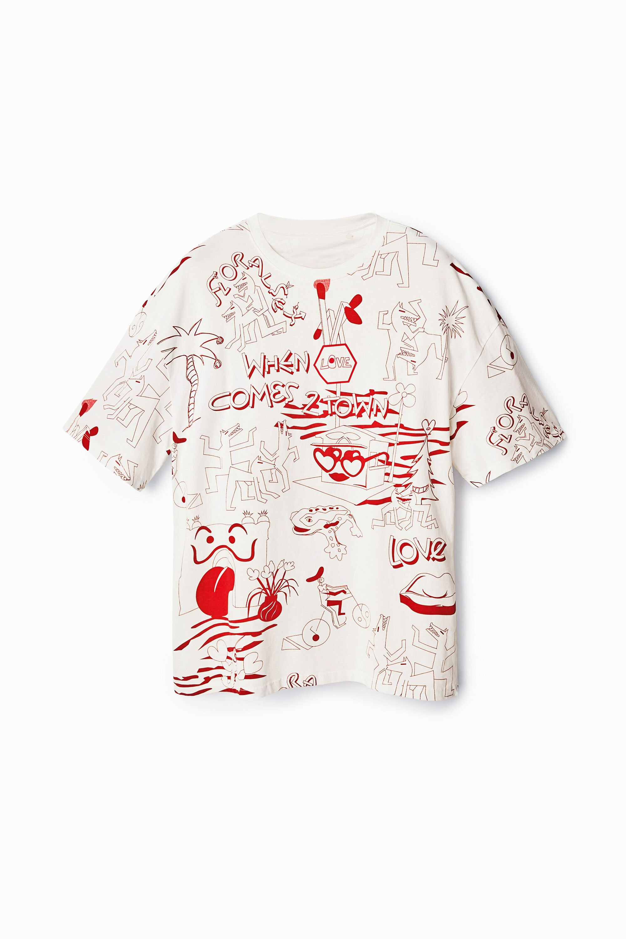 T-shirt oversize imprimé
