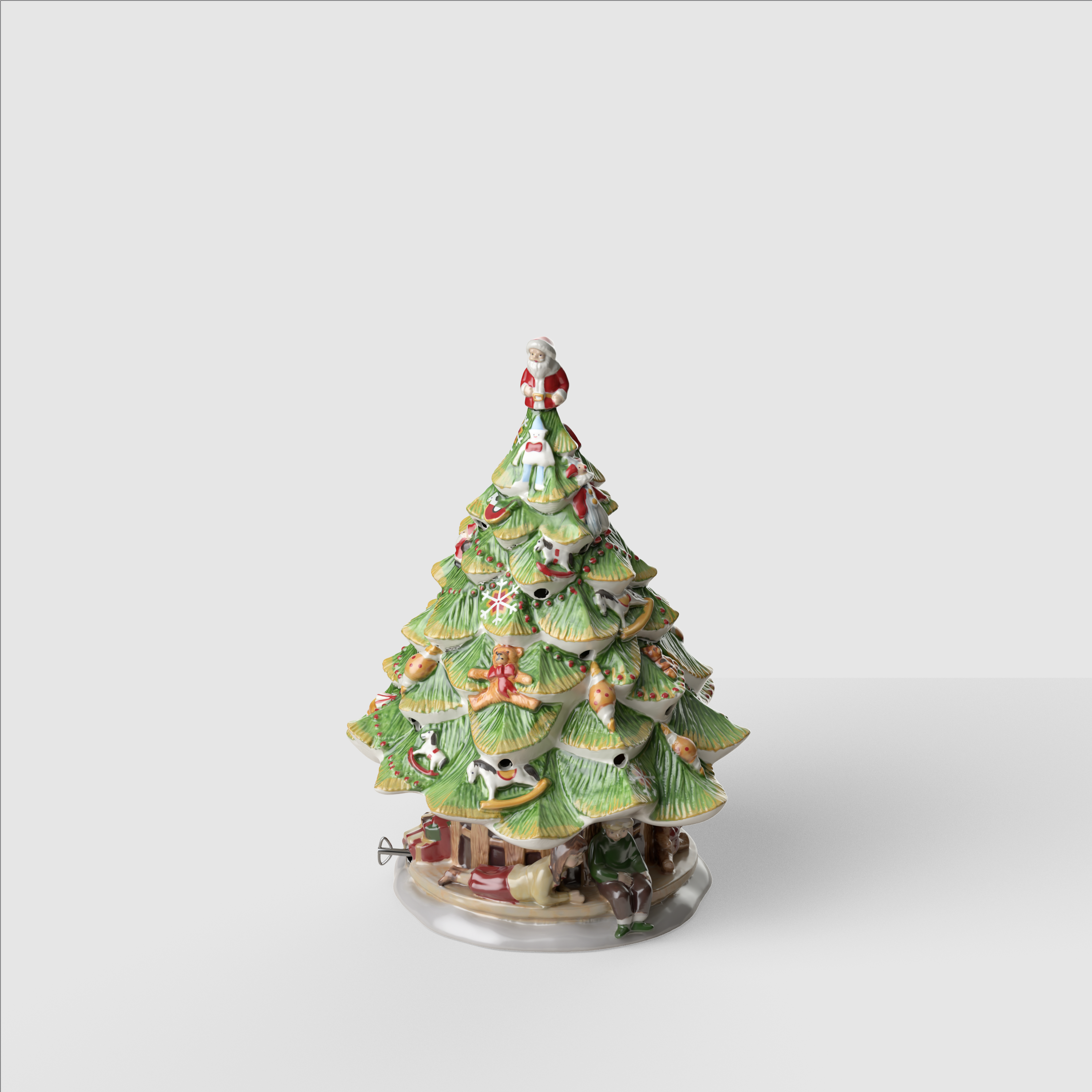 Christmas Toy's Christmas music box Multi-colored, 8.9'' x 8.7'' x 12.1'', porcelain