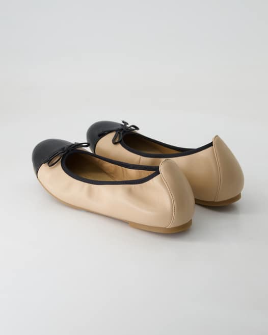 Unisa Auto Ballerinas in Beige