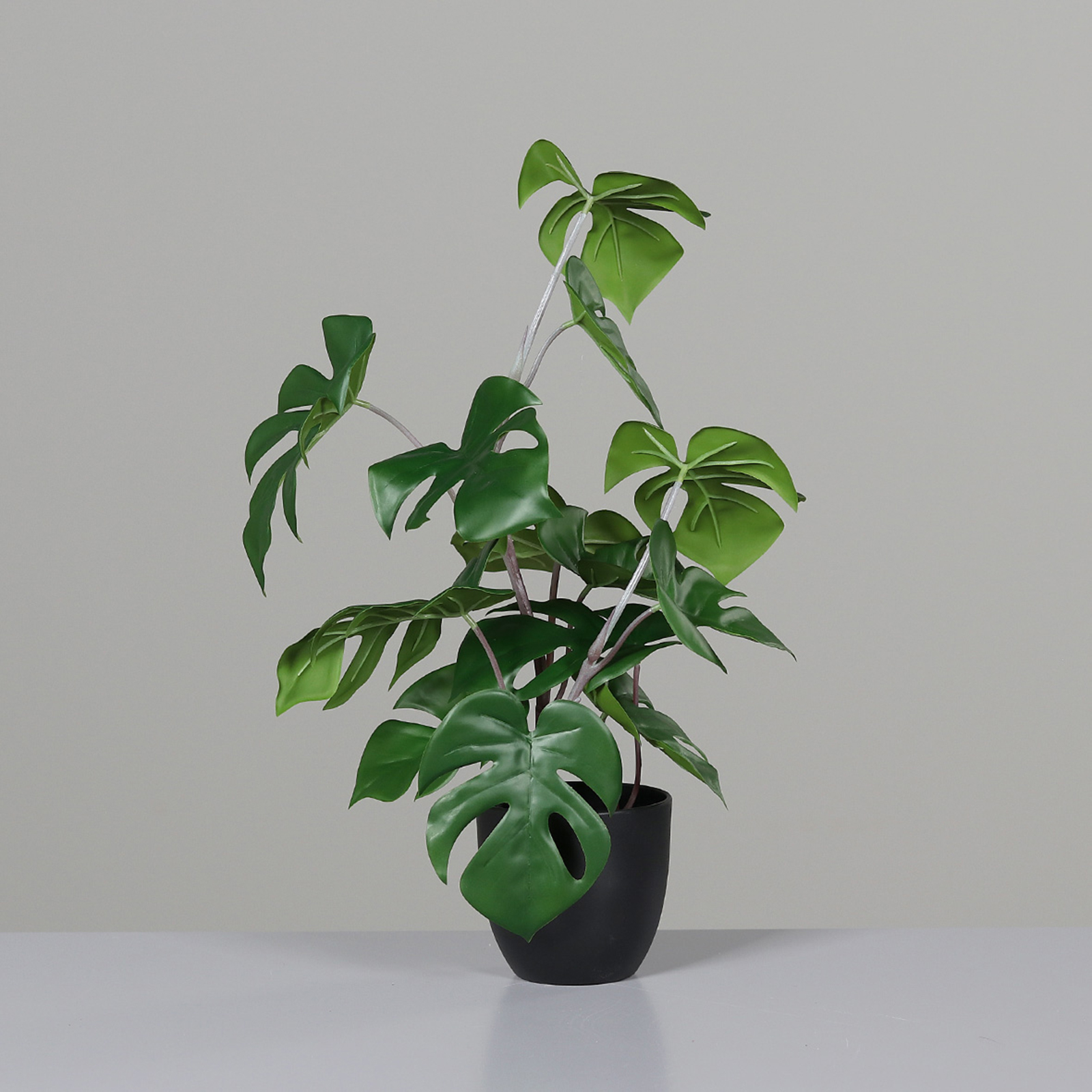 Monstera im Topf - Kunstpflanze - 47 cm