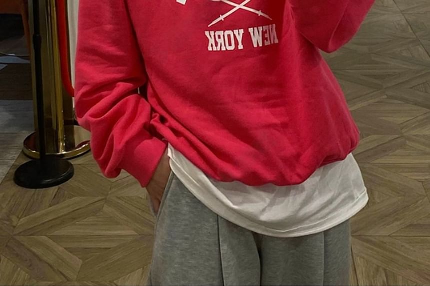 SeoulPop - Sweatshirt met letterprint
