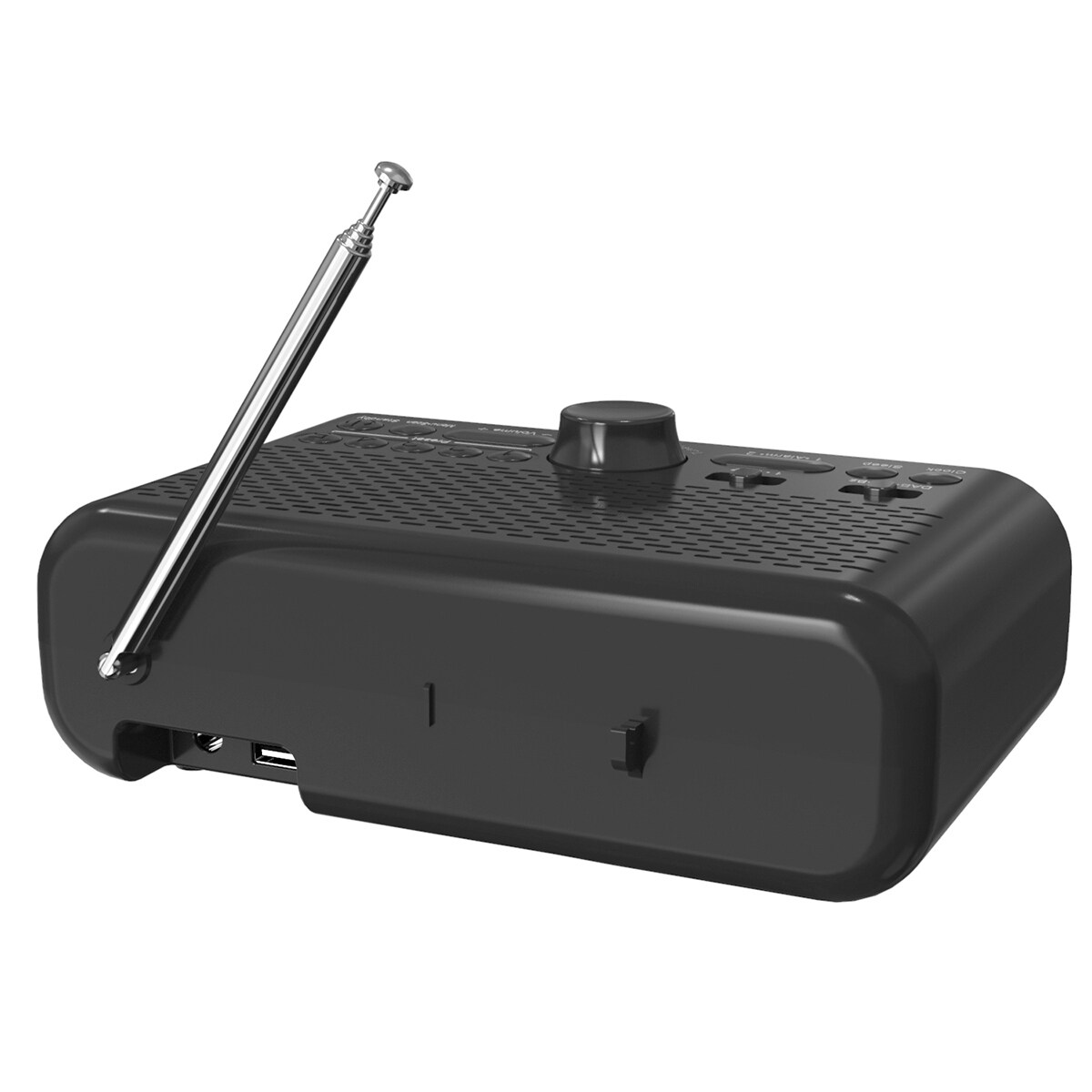 Fontastic DAB+/FM Radiowecker und Drahtloser Lautsprecher sw