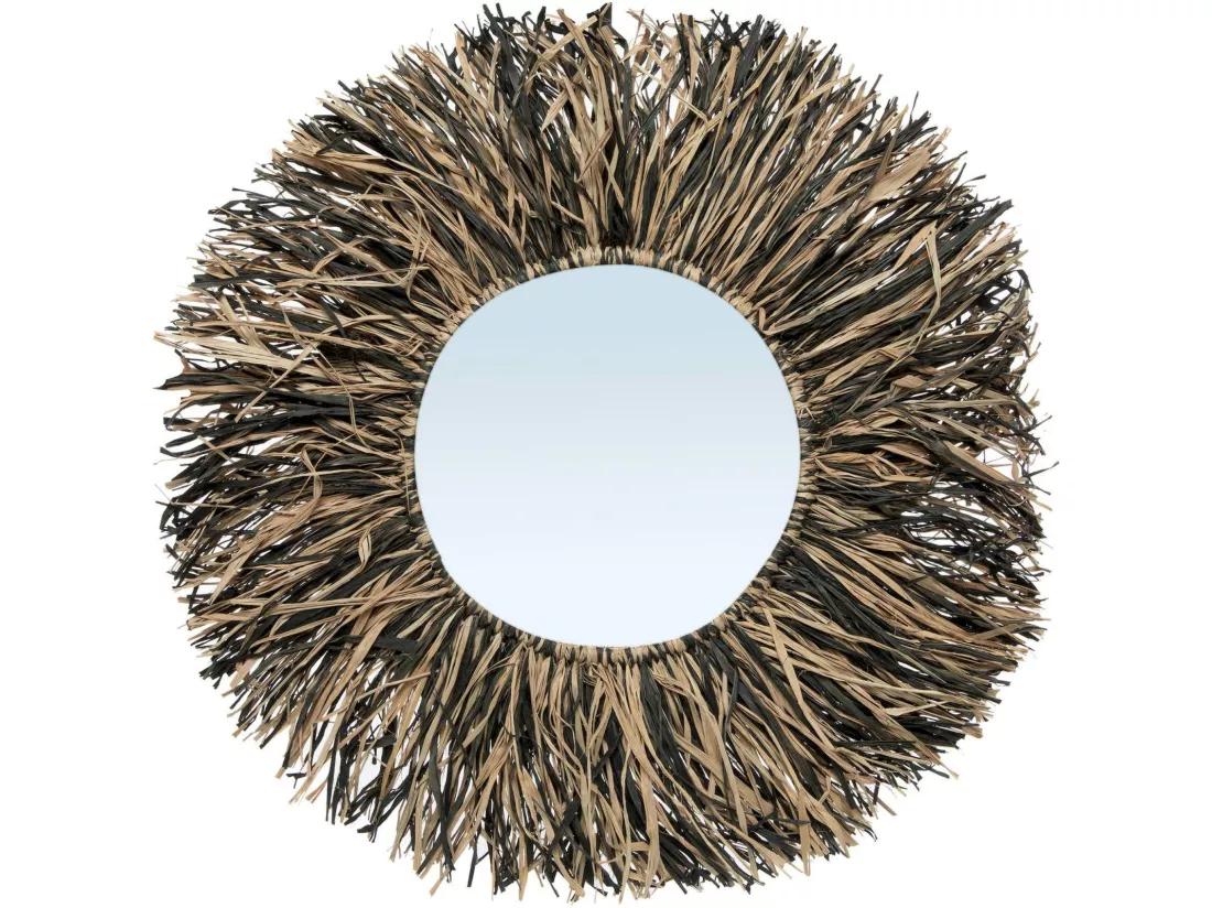 Miroir Franges Raphia pour une Déco Chic