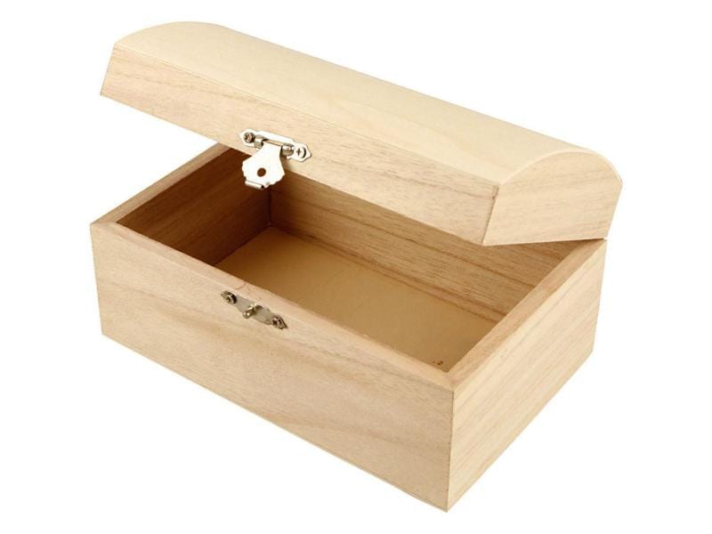 Creativ Company Holzartikel 16.5 x 11 x 8.55 cm Truhe Schatztruhe / Holzbox