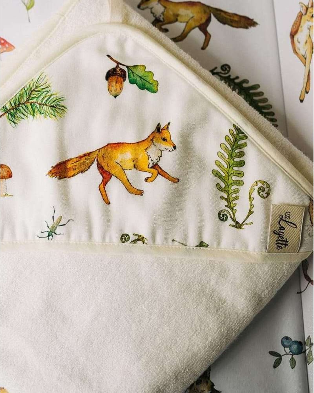 Badehåndkle Baby – 100% Bambus – 85x85cm