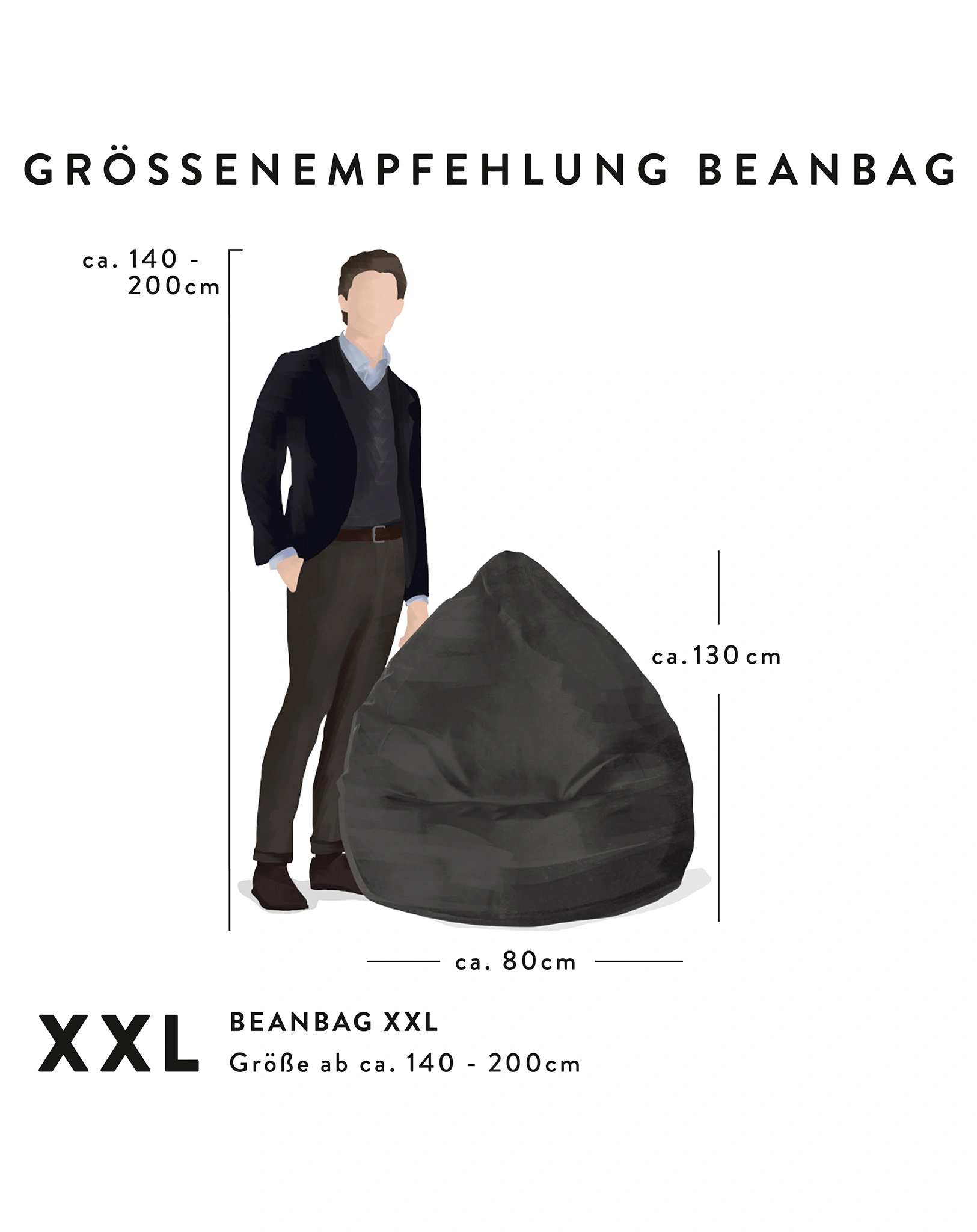 Sitzsack BeanBag BRAVA XXL (Farbe: eukalyptus)