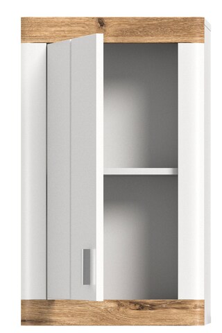 Hängeschrank LAREDO 45 x 76 cm Weiß/ Eiche