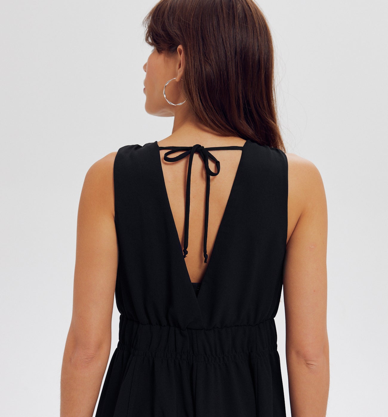 Robe courte unie Femme - Noir
