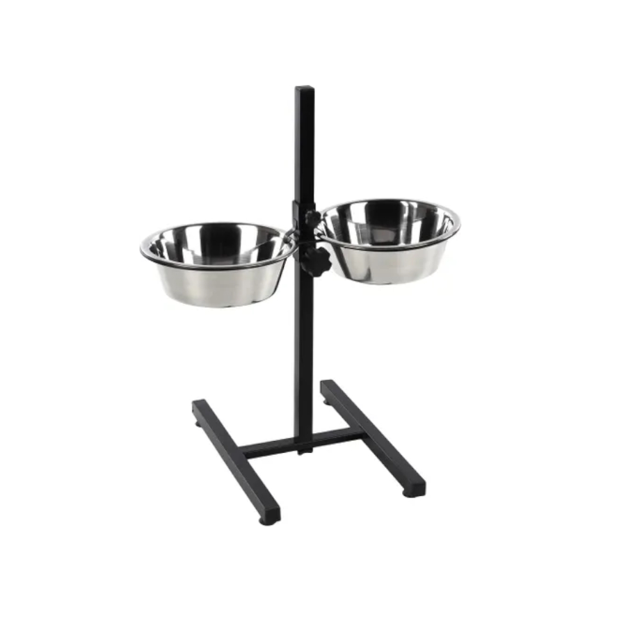 Comedouro e bebedouro elevado Flamingo Otis para cães