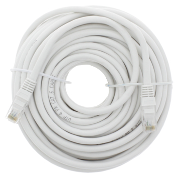 Q-Link UTP kabel CAT6 AWG26 2RJ45 20 meter wit