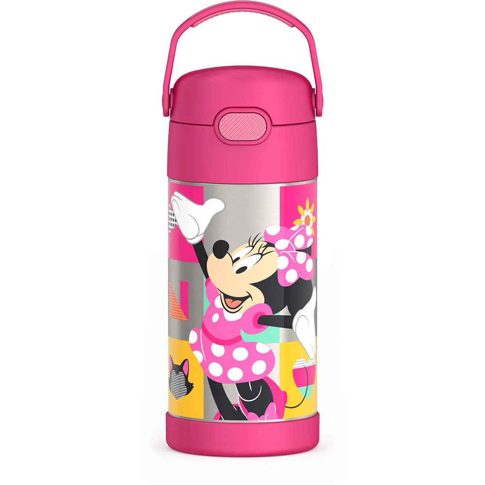 12oz FUNTAINER® WATER BOTTLE MINNIE MOUSE BOWTIQUE