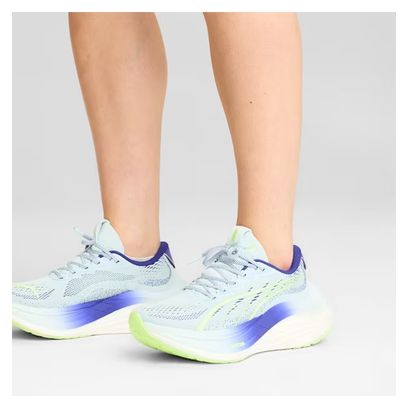 Chaussures Running Puma MagMax Nitro Bleu / Vert Femme