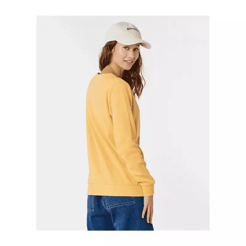 Sweat femme RIPCURL Re-Entry Crew Pastel Orange