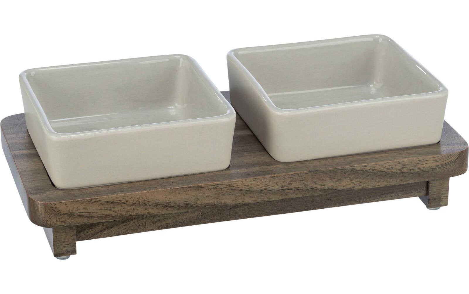 Keramiknapf Set CityStyle, 2 × 0.2 l, Grau/BraunNapf