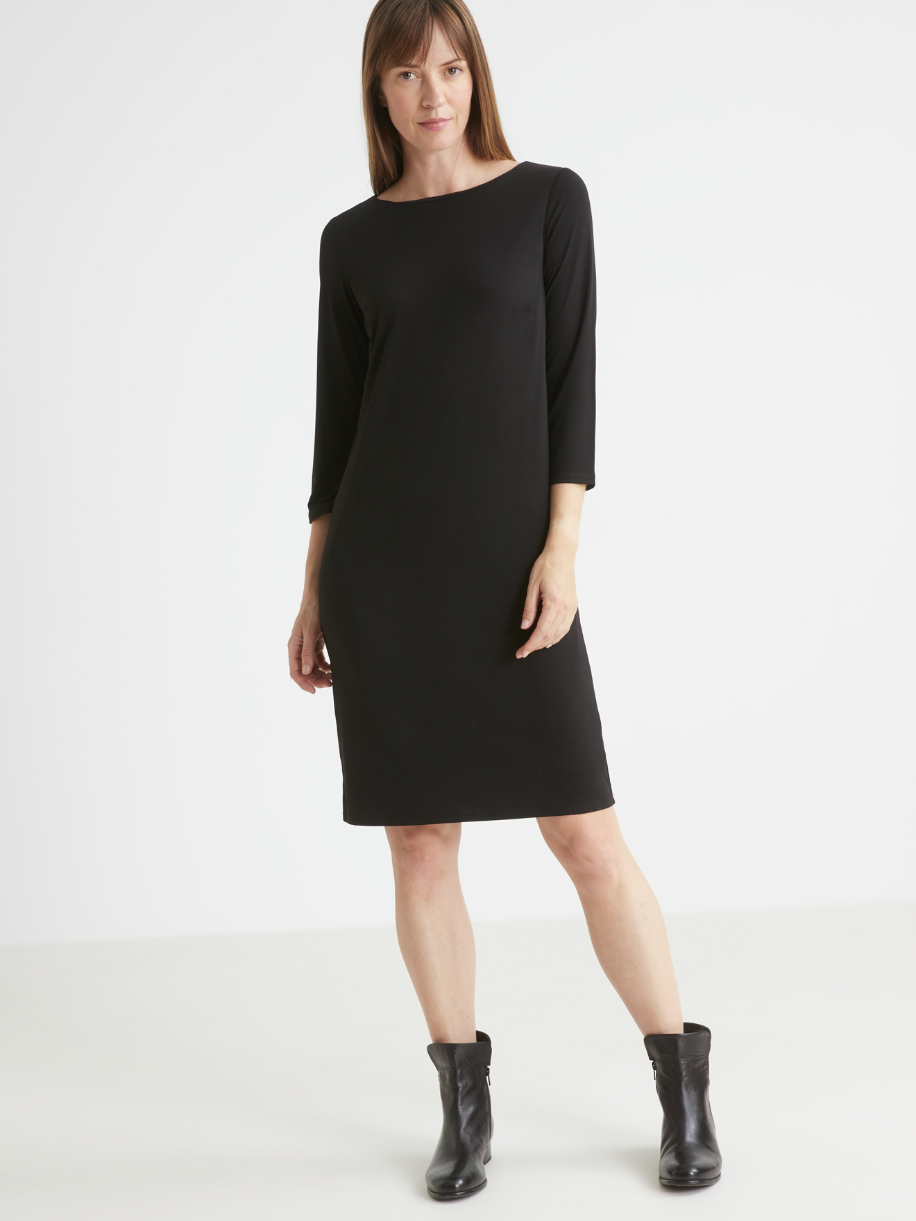 Robe forme housse en maille