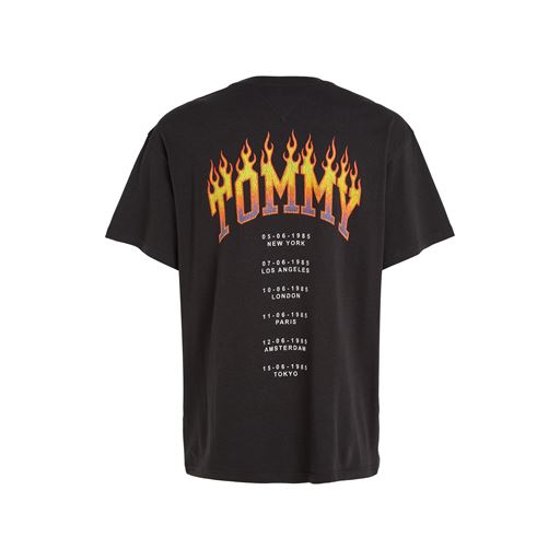 Tommy Jeans Vintage Flame T-shirt, Sort, M