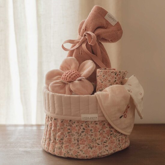 Fairy Garden Hochet Peluche Fleur   Rose        de               Little Dutch