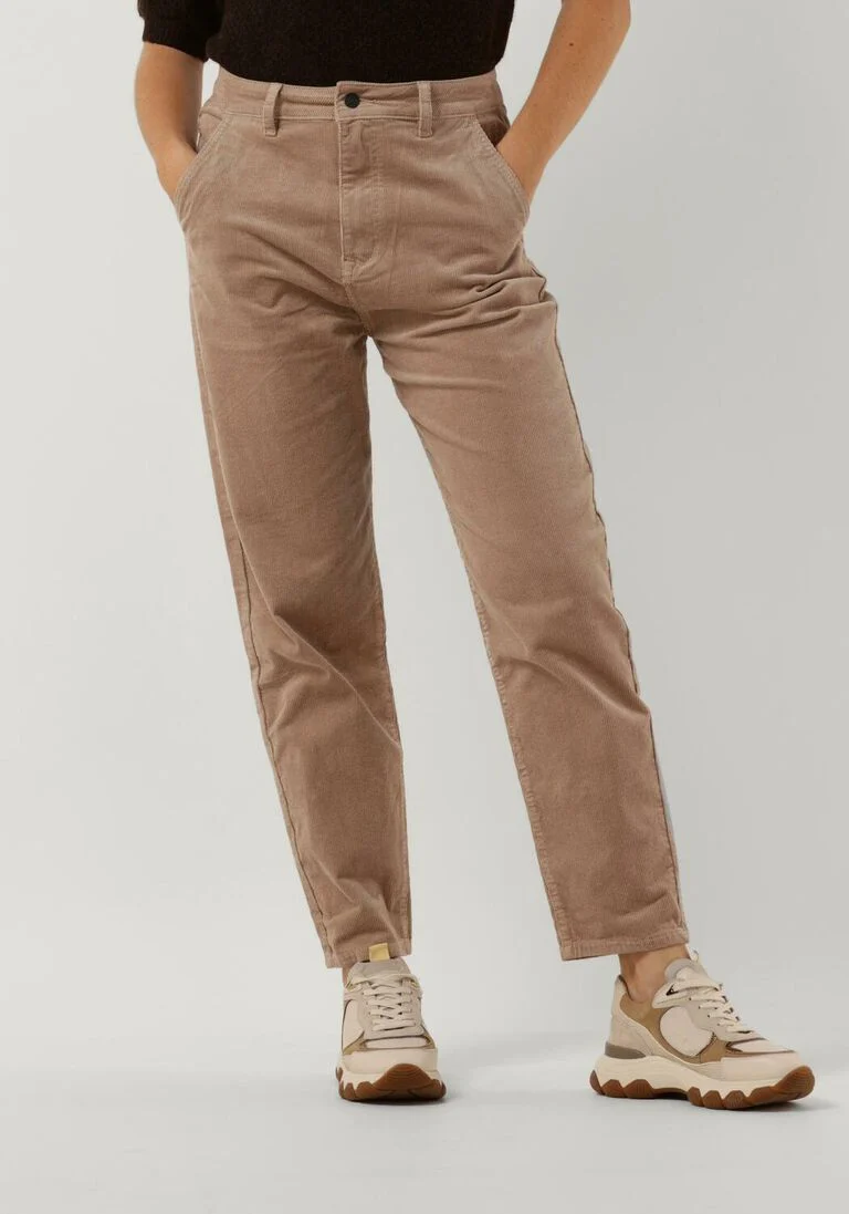 CIRCLE OF TRUST beige circle of trust mom jeans lenny chino rib