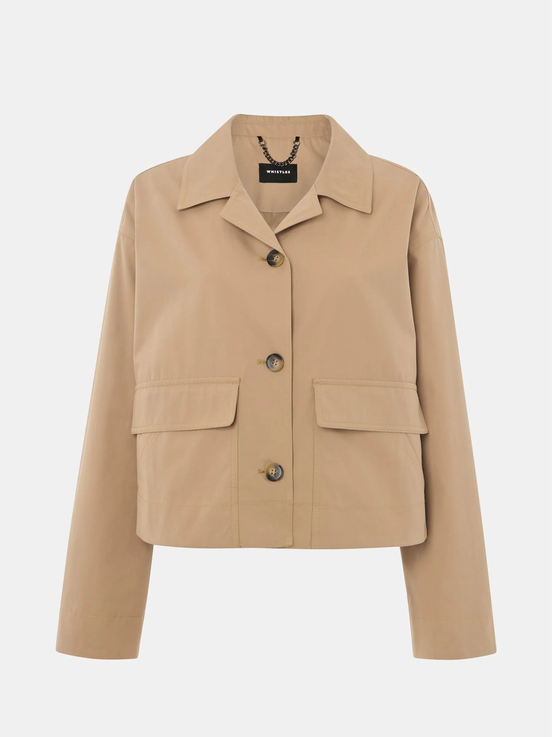 Whistles Short Cotton Trench Jacket
