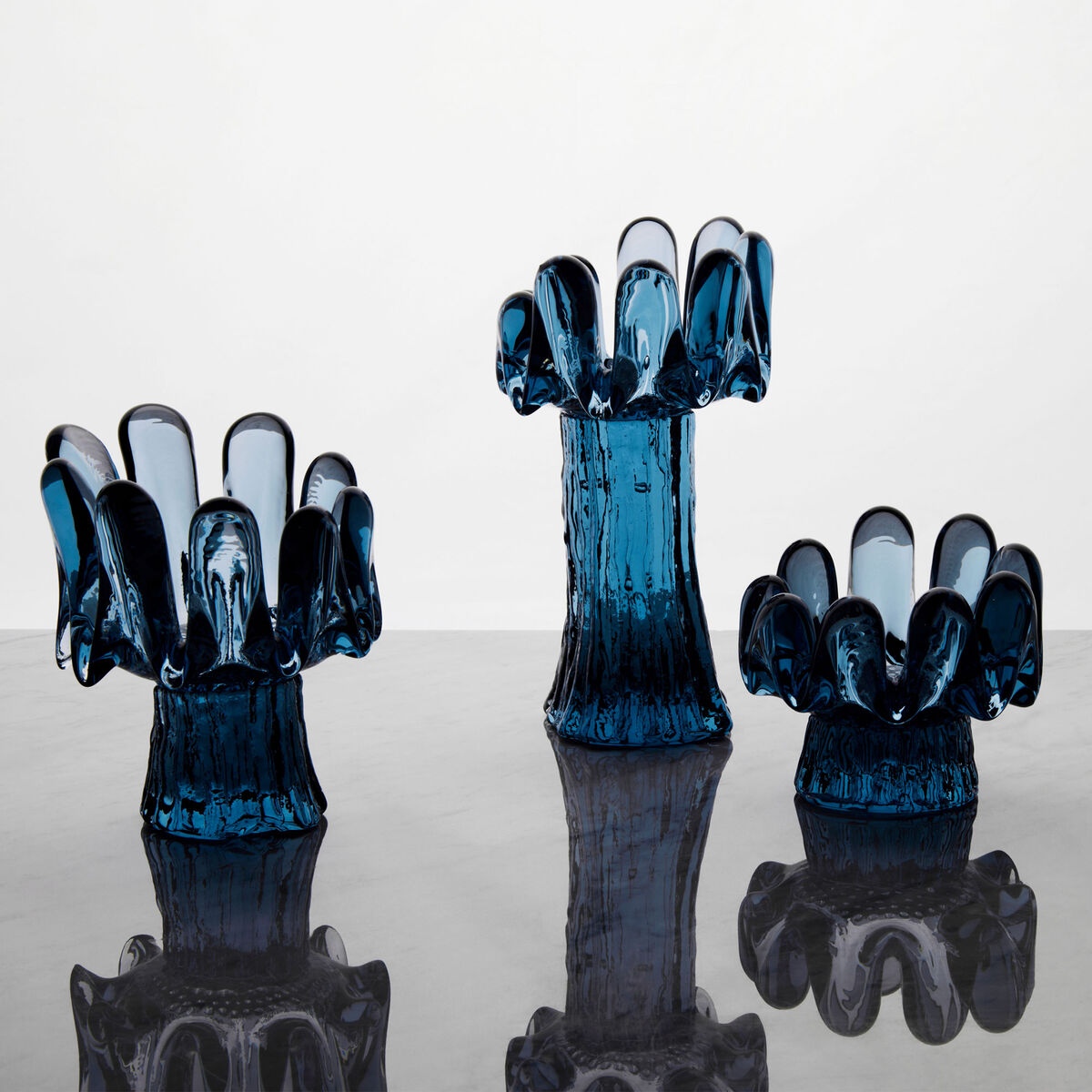 Kosta Boda Sunflower lyslykt 180 mm, resirkulert glass