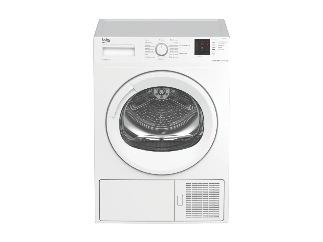 Beko DS8433GX0 - Tørremaskine - bredde: 59.7 cm - dybde: 56.8 cm - højde: 84.6 cm - frontbetjening - hvid