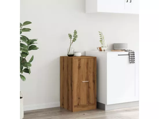 Armoire d'apothicaire chêne artisanal bois d'ingénierie