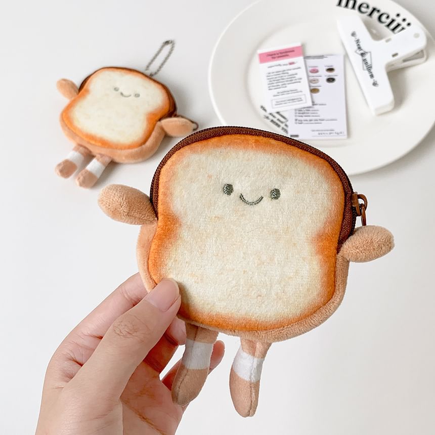 Kumi Fanchant - Toast Pluche Portemonnee Tas Charm Sleutelhanger