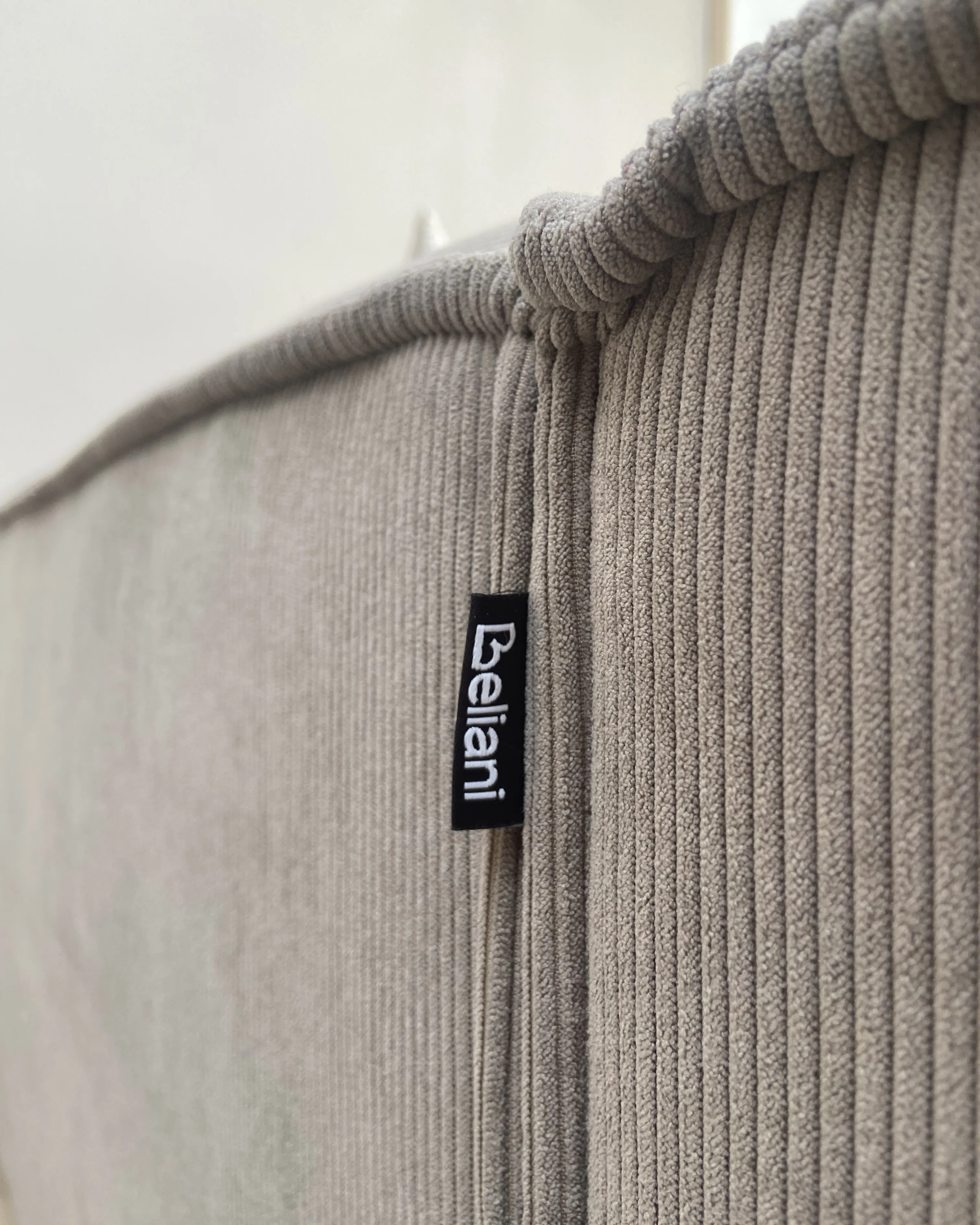 Linkszijdige chaise longue ARDAL Corduroy Lichtbruin