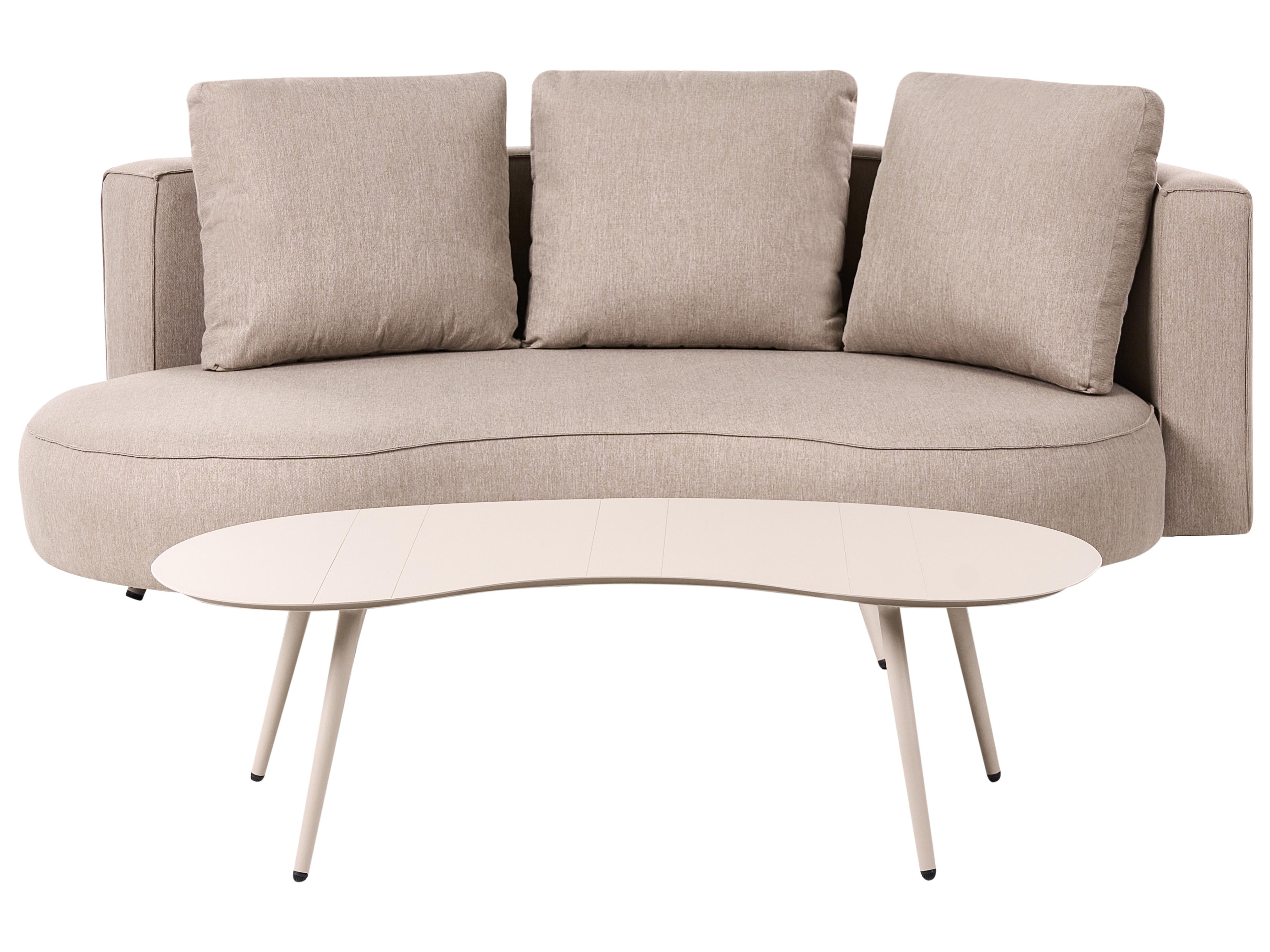 Loungeset met tafel 6-zits PARORI Beige