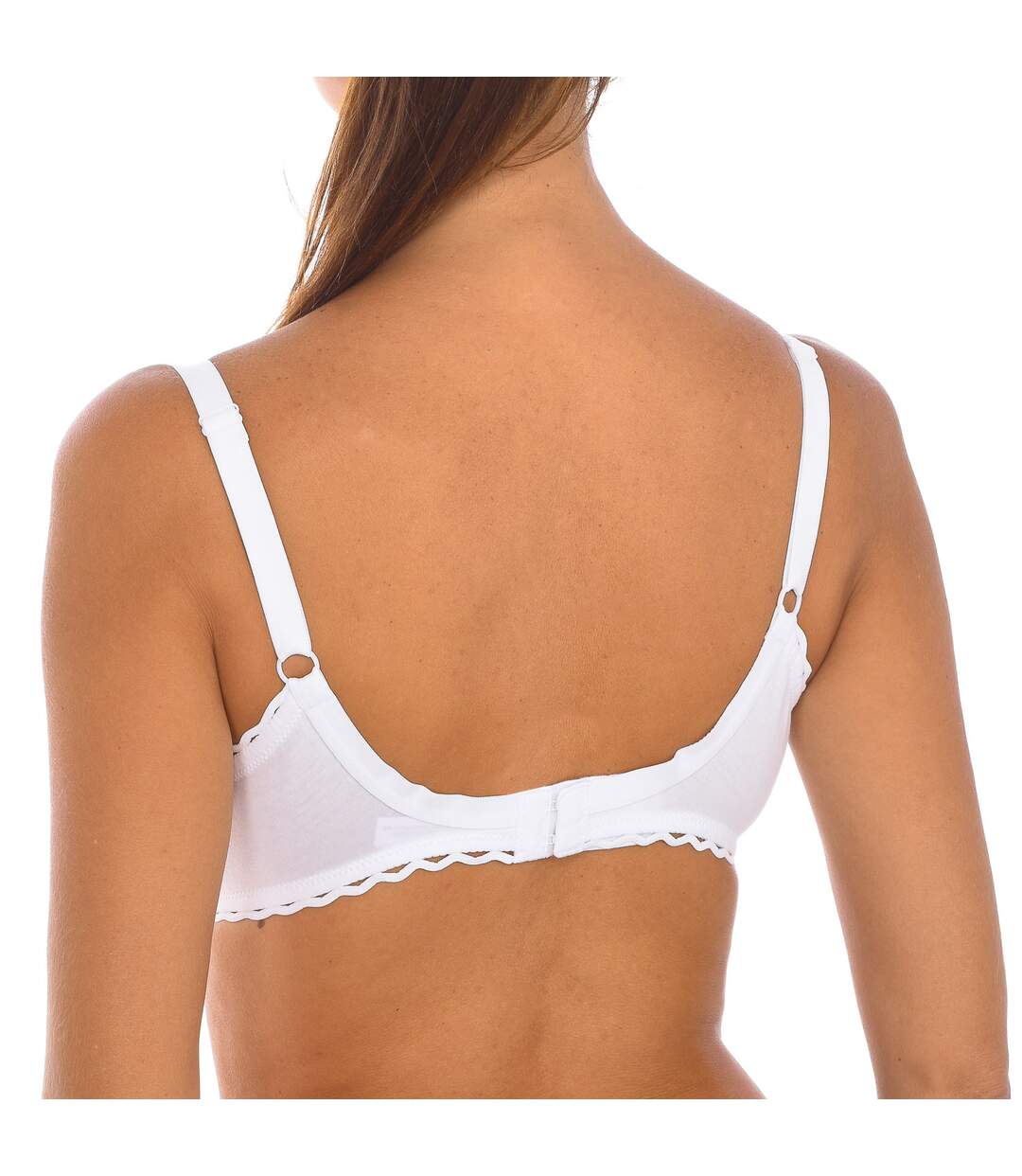 Women's bra with cups and no underwire P0BVV