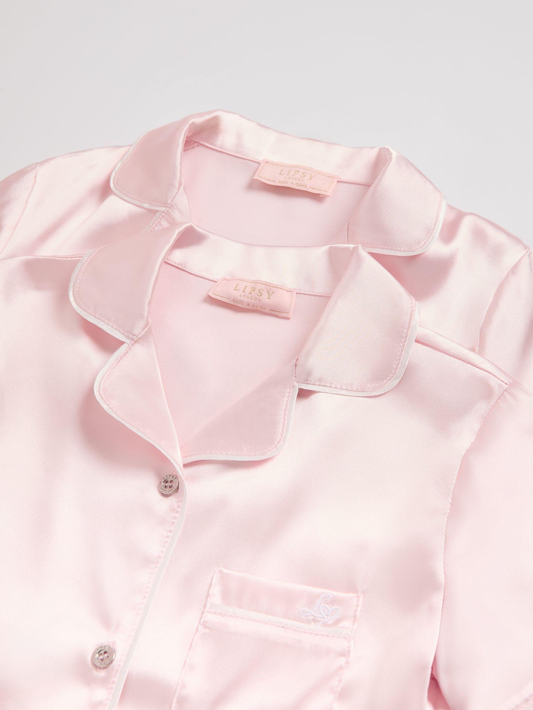 Lipsy satijnen pyjama's 2 pack (5-16jr)
