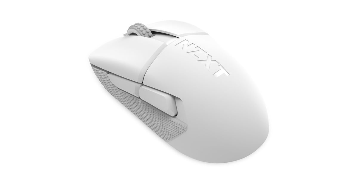 NZXTLift Elite Wireless Gaming Mouse  (Wit, USB / 2.4 GHz, 8.000 Hz / 4.000 Hz, 26.000 DPI)
