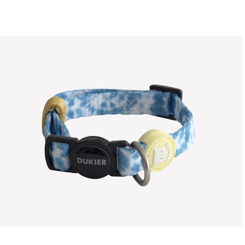 Coleira Dukier com estampa tie-dye para gatos