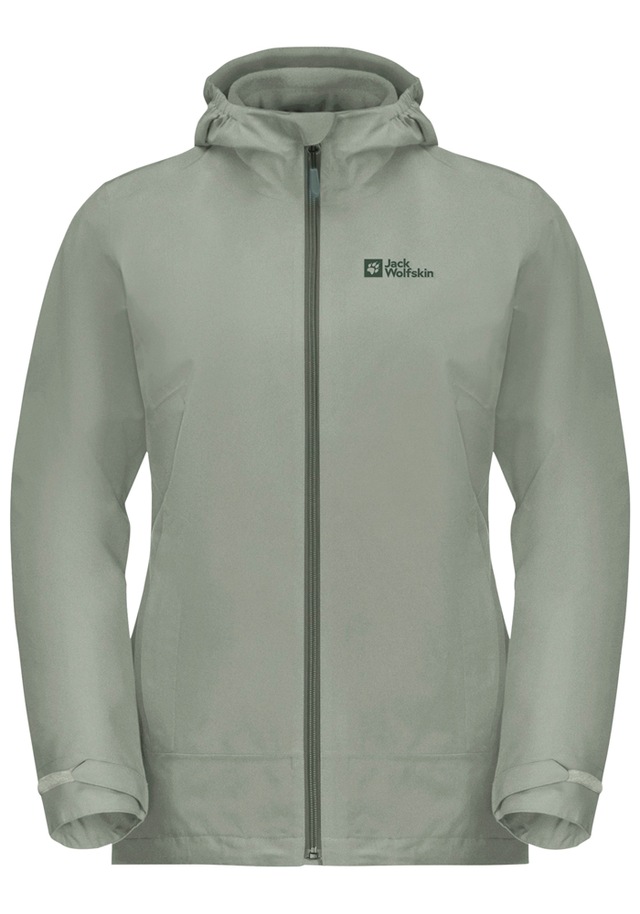 Jack Wolfskin 3-in-1-Funktionsjacke »MOONRISE 3IN1 JKT W« mit Kapuze 3in1, atmungsaktiv, Übergangsjacke