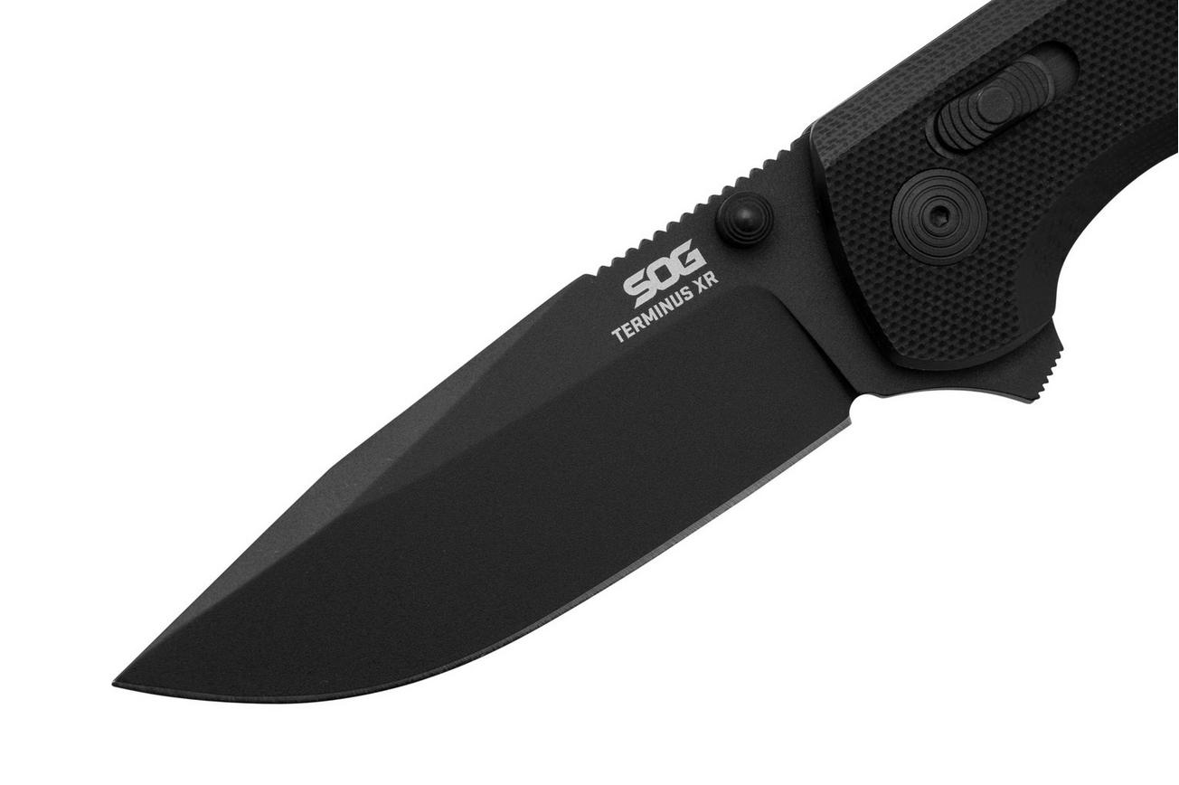 SOG Terminus XR, TM1027-BX, BLACK TiNi, Black G10 zakmes
