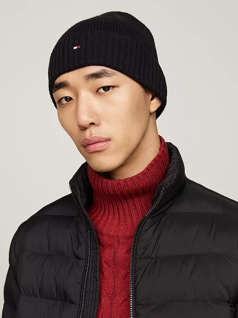 TOMMY HILFIGER Mütze - Haube schwarz