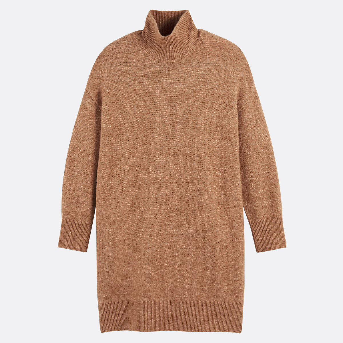 COLEÇÃO LA REDOUTE<br>Vestido de malha, curto, mangas compridas