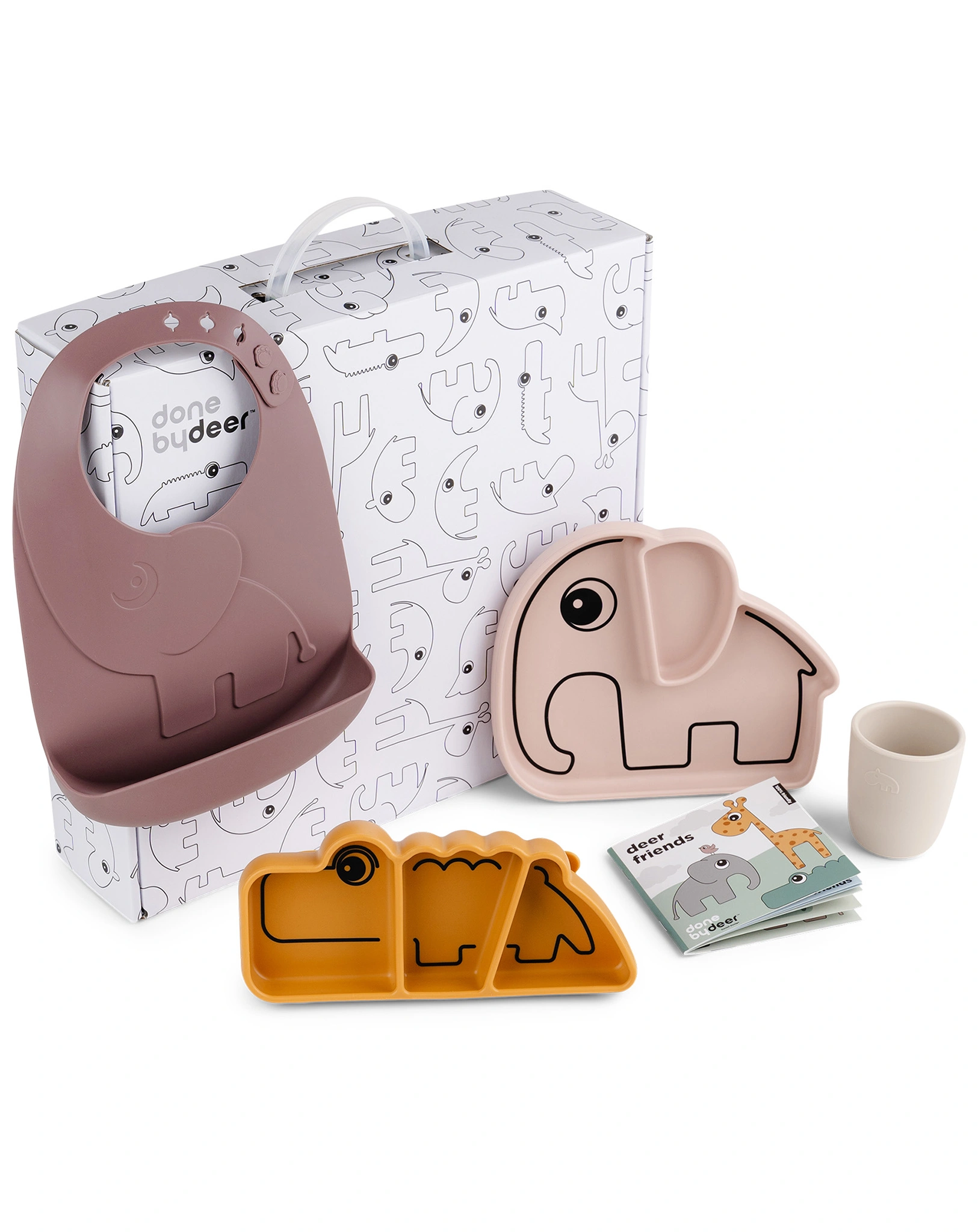 Geschirrset STICK&STAY 5-teilig in rosa