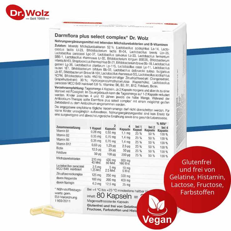 Darmflora plus select complex magensaftresistent Kapseln, 80 St