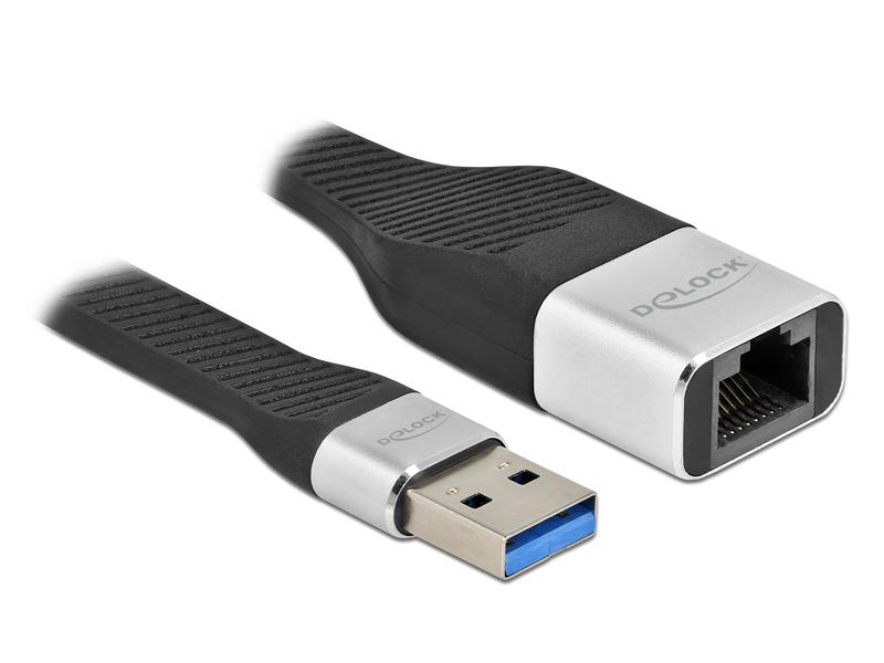 Delock Netzwerk-Adapter FPC Flachbandkabel USB 3.2 Gen1 Delock FPC Flachbandkabel USB Typ-A zu Gigabit LAN 10/100/1000 Mbps 13 cm