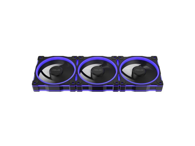 ASUS PC-Lüfter Prime MR120 Fan ARGB 3in1 Schwarz Rückseitig beleuchteter PWM-Lüfter mit umgekehrtem Luftstrom