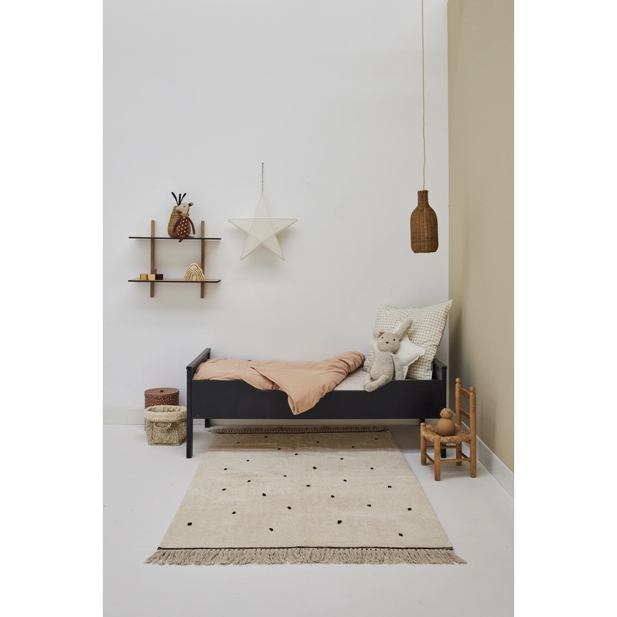 Tapis Petit Kinderteppich Emily dots cream 170 x 120 cm