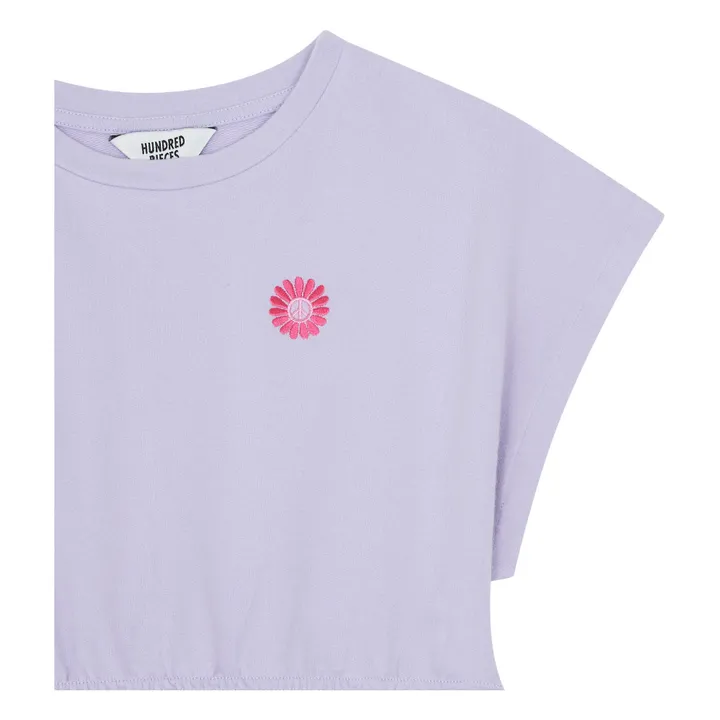 Hundred Pieces Robe Courte Coton Bio | Lilas