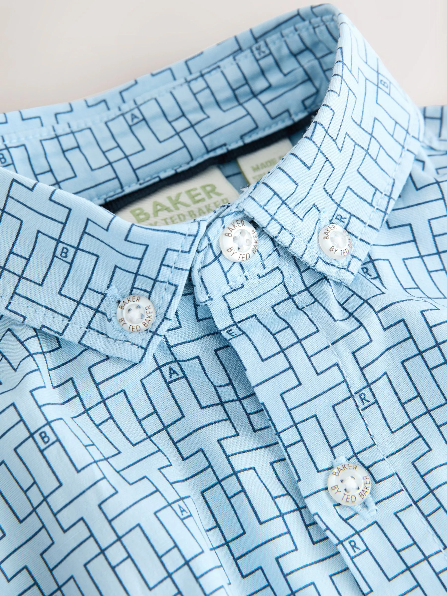 Blauw/marine - Baker by Ted Baker Shirt Trousers and Braces Set