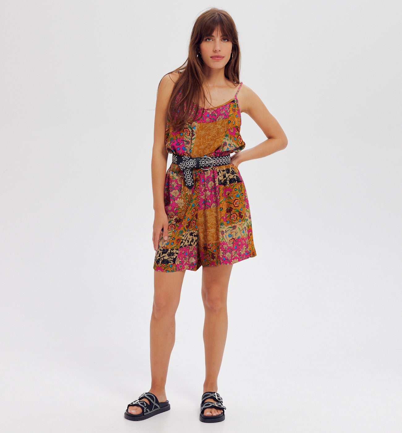 Short fluide imprimé Femme - Imprimé multicolore