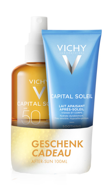 Vichy Capital Soleil Eau bronz LSF50 liq   AS 100ml gratis 2023 Tb 200 ml