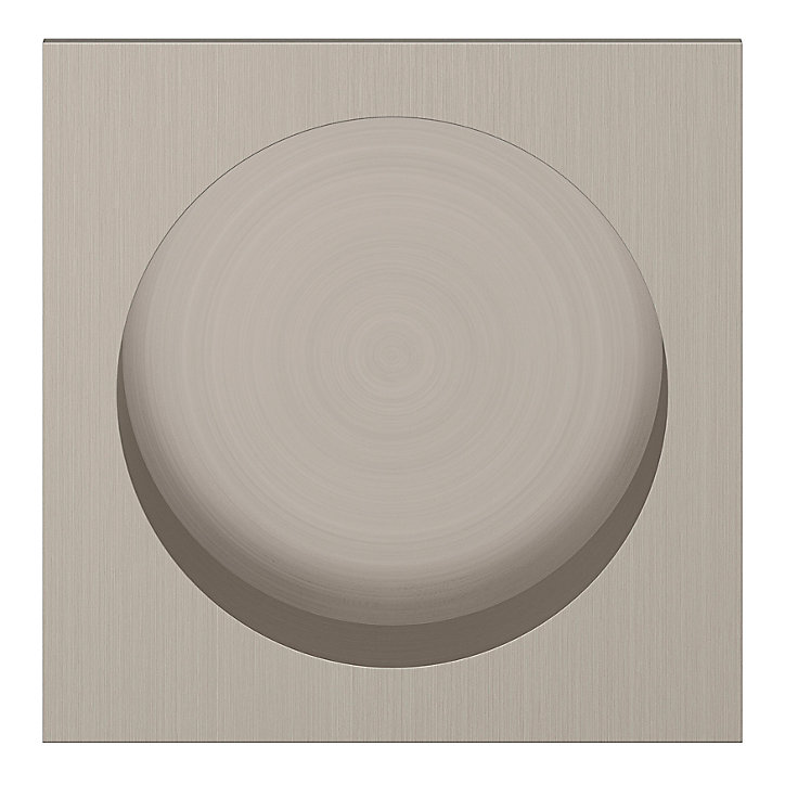 Bouton de meuble arrondi GoodHome Minzh bronze Ø3.5cm x l.3.5cm x h. 2cm x p.2cm